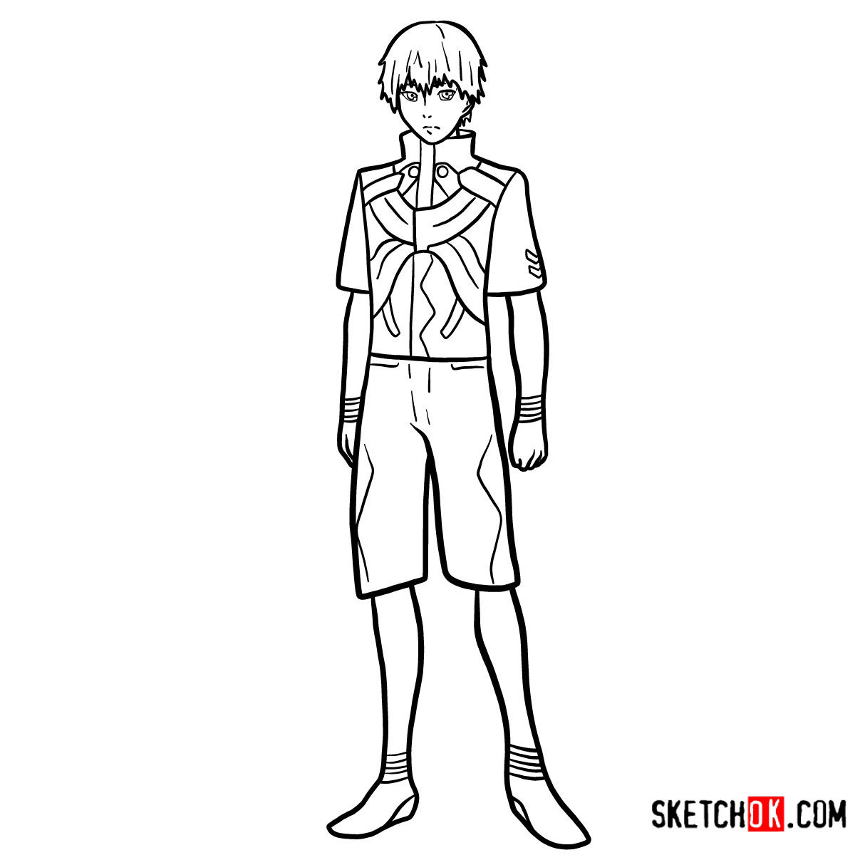 kaneki drawing full body