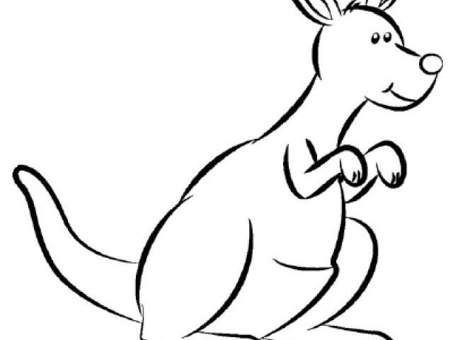 640x480 Free Drawn Kangaroo, Download Free Clip Art