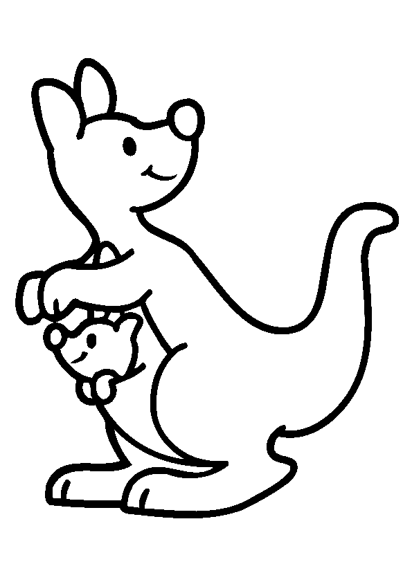 595x841 Kangaroo Drawing Free Download