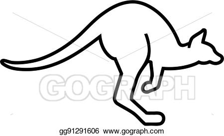 450x273 Huge Collection Of 'kangaroo Outline Drawing' Download More Than