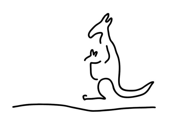 600x423 Kangaroos Drawings Fine Art America
