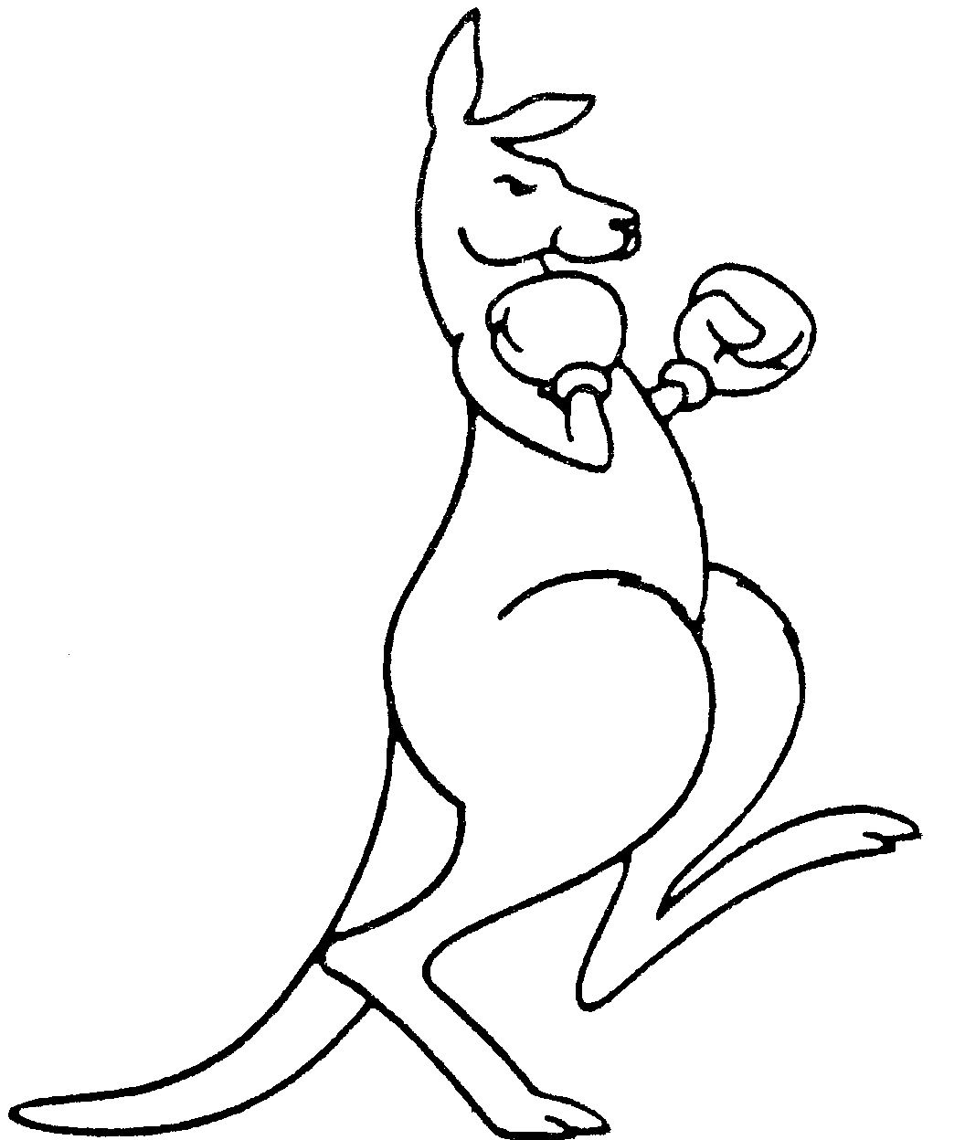 1056x1248 Kangaroo Drawing Free Download