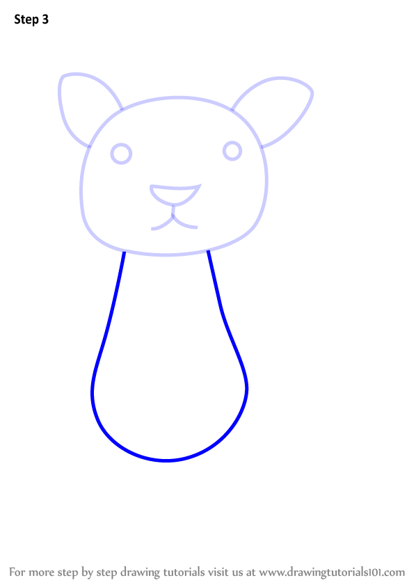 598x844 Learn How To Draw A Kangaroo For Kids