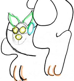 300x329 Step Drawing Kangaroos And Baby Joey Cartoon With Easy Step