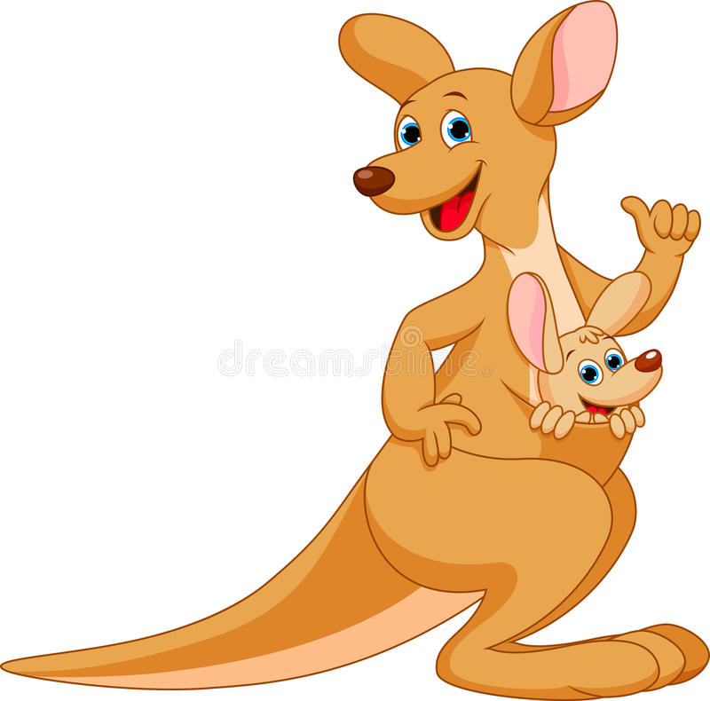 800x790 Kangaroo Cartoon Images Kangaroo Cartoon Stock Illustration