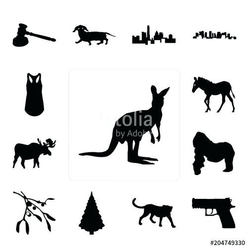500x500 Kangaroo Outline Kangaroo Outline Drawing