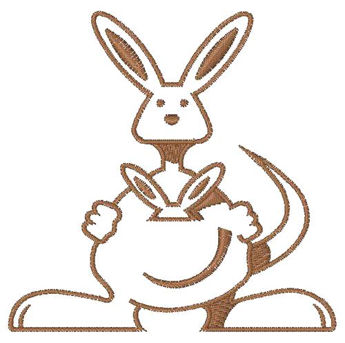 500x496 Kangaroo Outline Kangaroo Outline Drawing