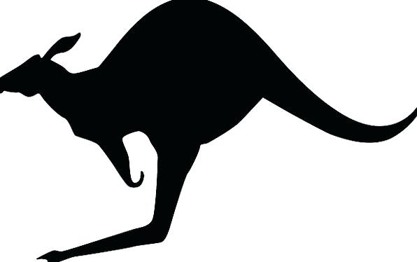 596x374 Kangaroo Outline Kangaroo Outline Printable