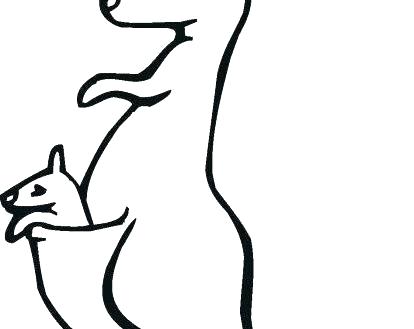 414x329 Kangaroo Coloring