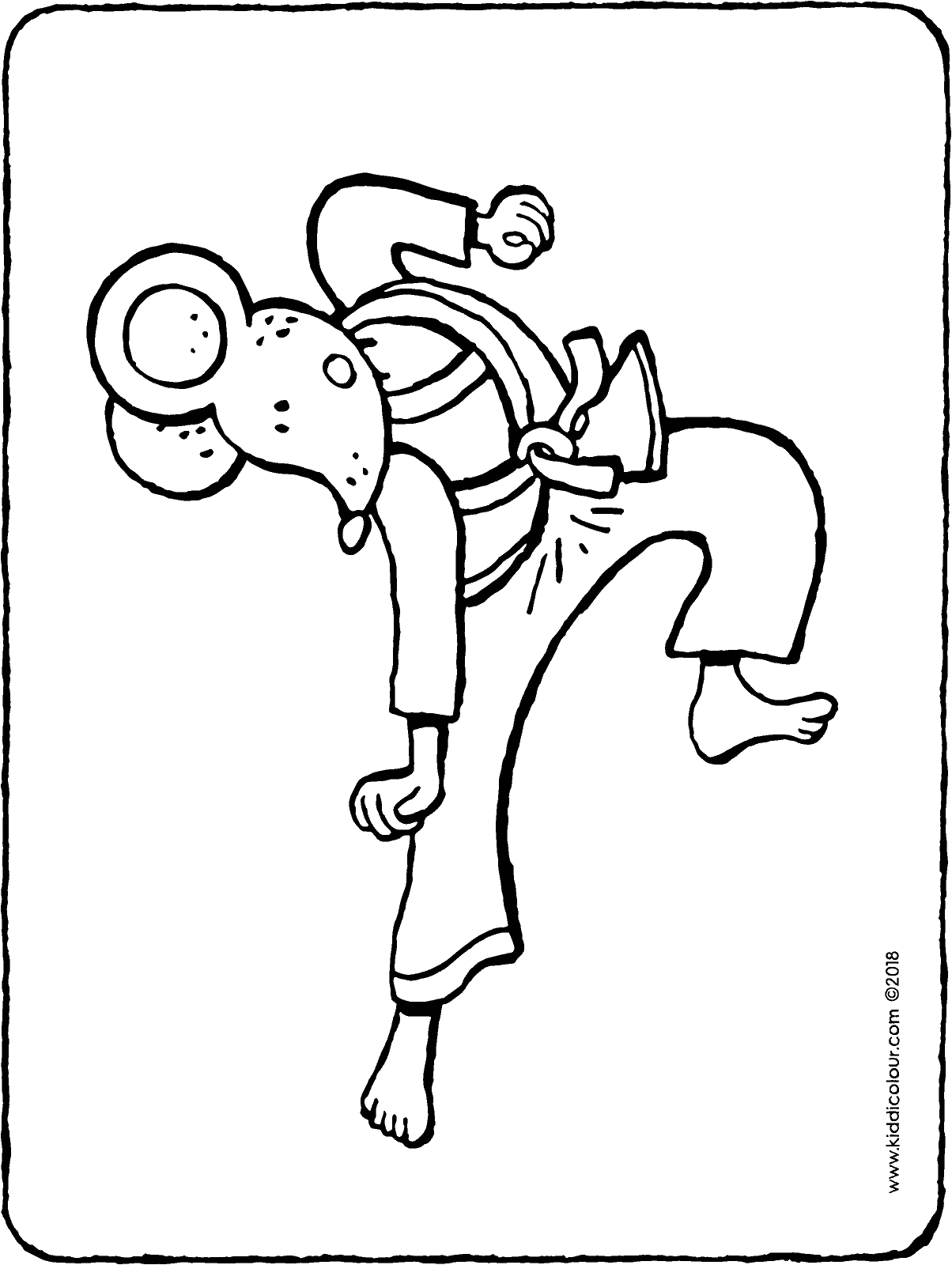 1204x1600 Thomas Doing A Karate Leap