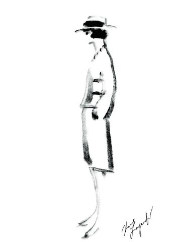 344x480 drawing of coco chanel i chanel in fashion