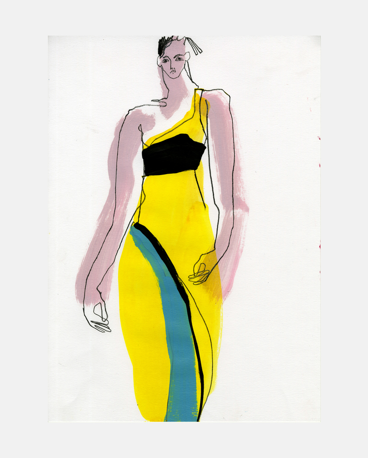 741x921 kate moss's most iconic outfits get illustrated