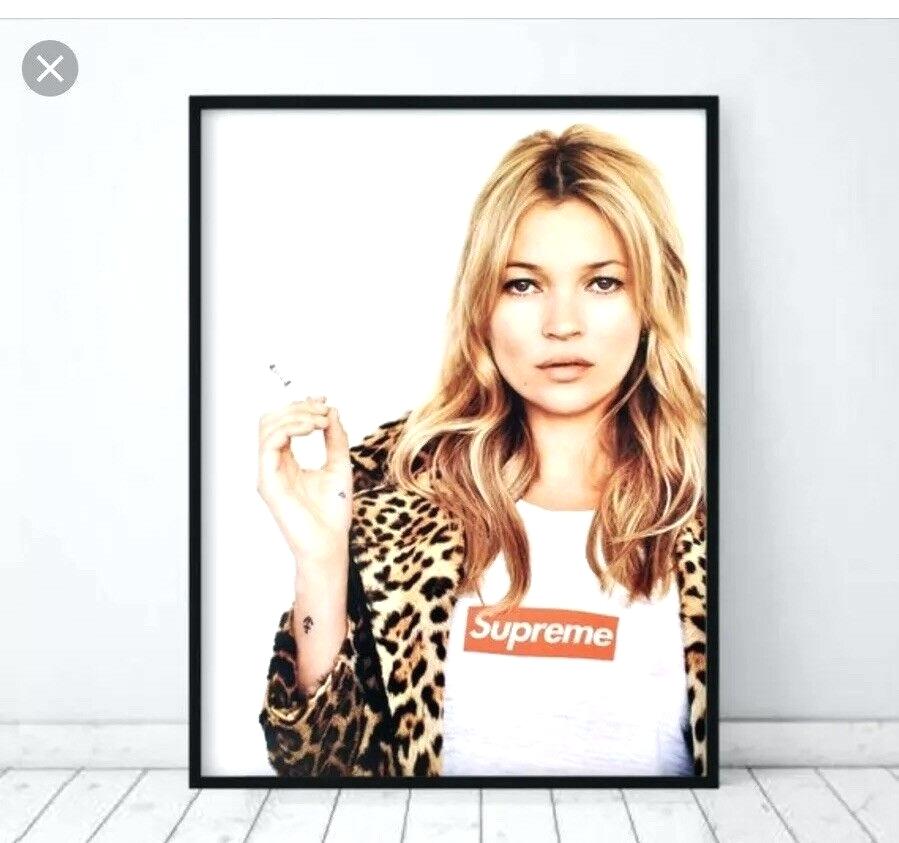 899x843 Kate Moss Print Details About Poster Digital Fashion Decor Wall