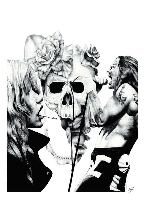 570x806 Kate Moss And Anthony Kiedis Print Etsy