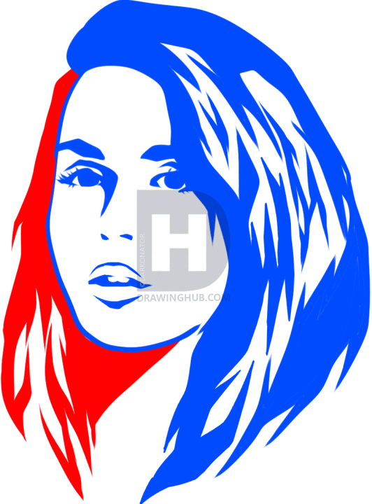 532x720 How To Draw Tribal Katy Perry, Step