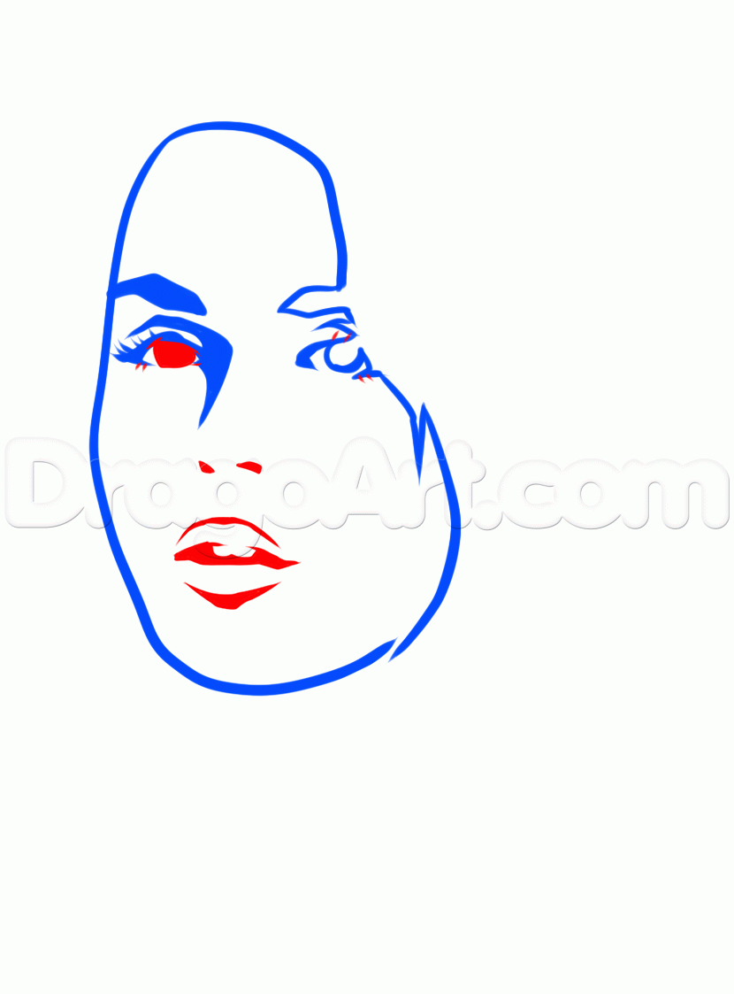 830x1123 How To Draw Tribal Katy Perry, Step