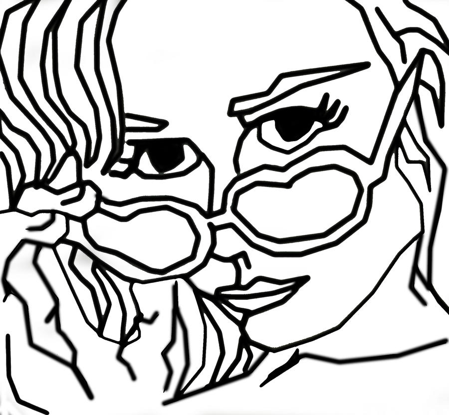 900x832 Contour Line Drawing Style Of Katy Perry