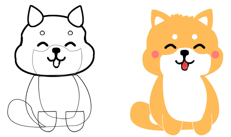 800x475 How To Draw A Cute Dog