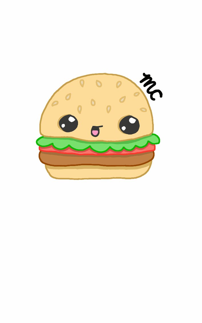 707x1131 Kawaii Hamburger