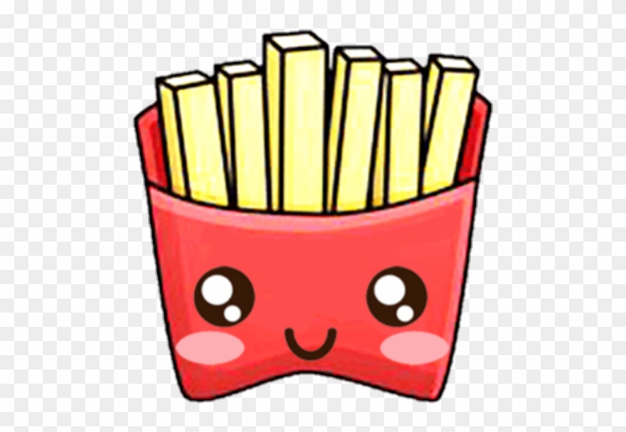 880x608 Cute Kawaii Food Papasfritas Clipart