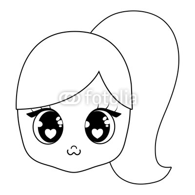 400x400 Cute Kawaii Girl Icon Buy Photos Ap Images Detailview