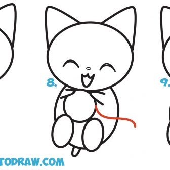 336x336 How To Draw A Kawaii Puppy Person Cat So Cute Pusheen Cartoon I