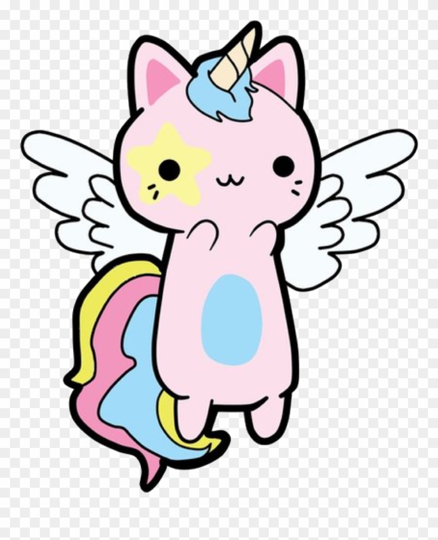 880x1085 Kawaii Kitty Cat Caticorn Unicorn Please Vote For Me Clipart