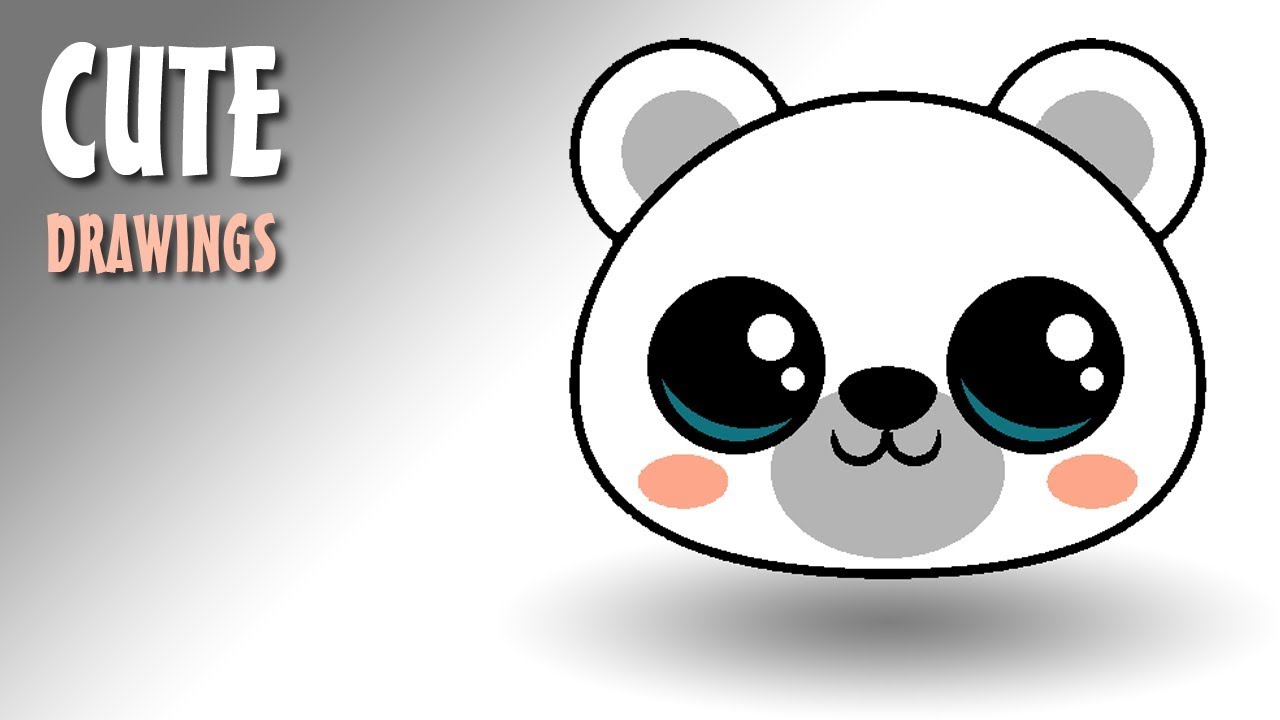 1280x720 How To Draw A Cute Polar Bear Face Kawaii