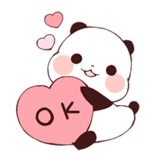 512x512 Kawaii Panda Stickers