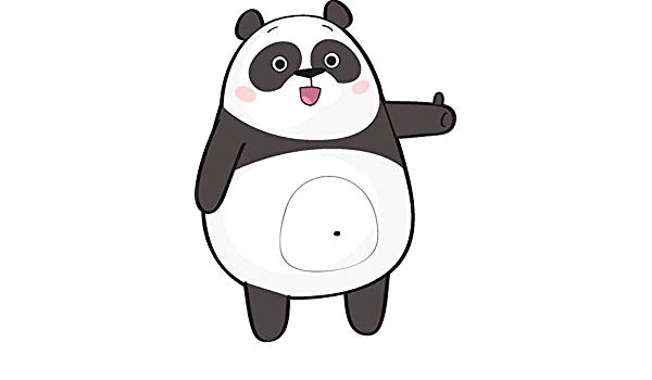 600x350 Cute Adorable Sweet Kawaii Panda Bear Cartoon Vinyl