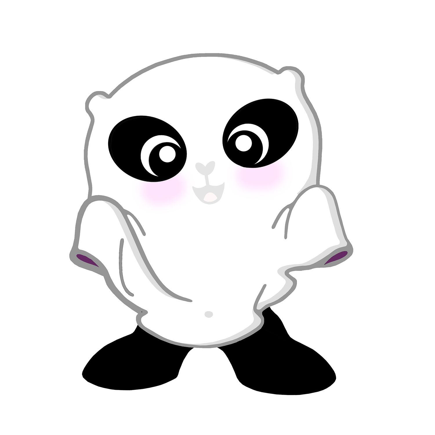 1500x1500 Collection Of Free Panda Clipart Halloween Amusement Clipart