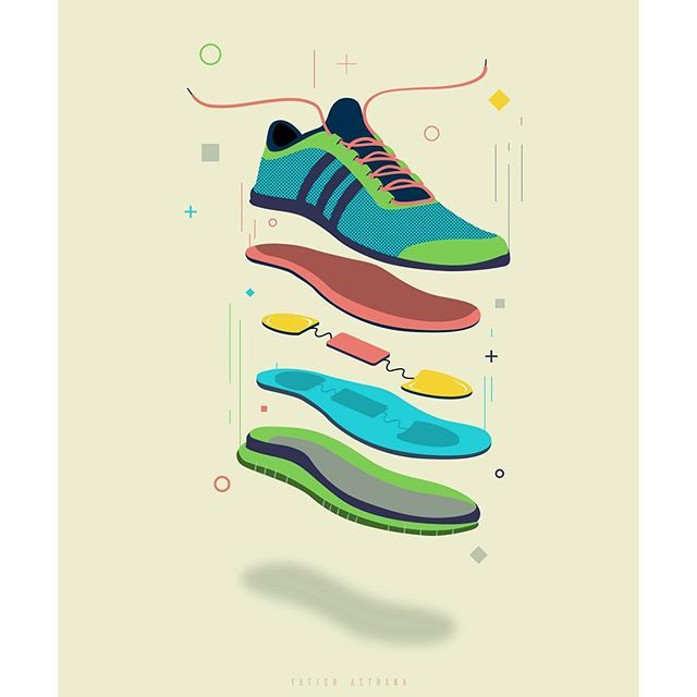 640x640 Exploded View Of Shoe For An Info Graphic On Piezoelectricity