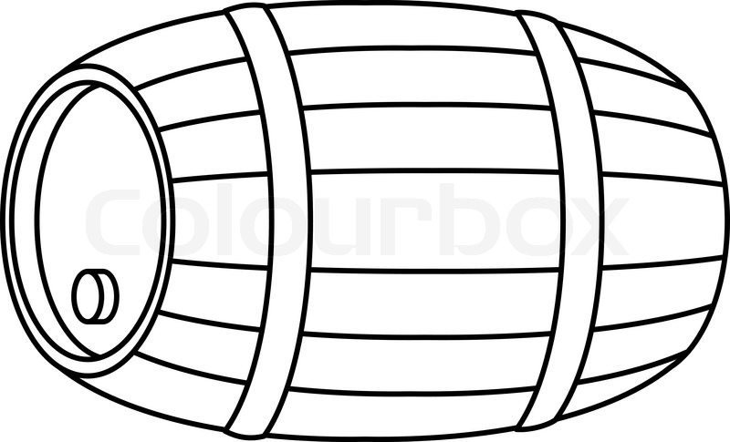 800x485 Traditional Wine Wooden Barrel With A Stock Vector Colourbox