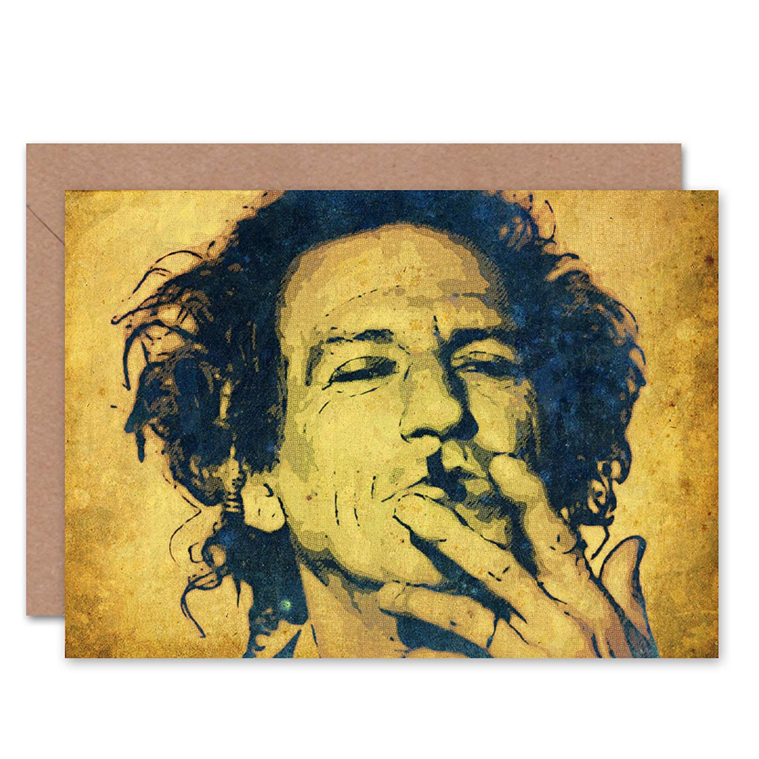 1500x1500 Wee Blue Coo Card Greeting Gift Painting Portrait Pop