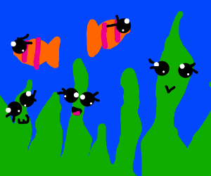 300x250 Free Draw But Only Use Dark Green Light Blue