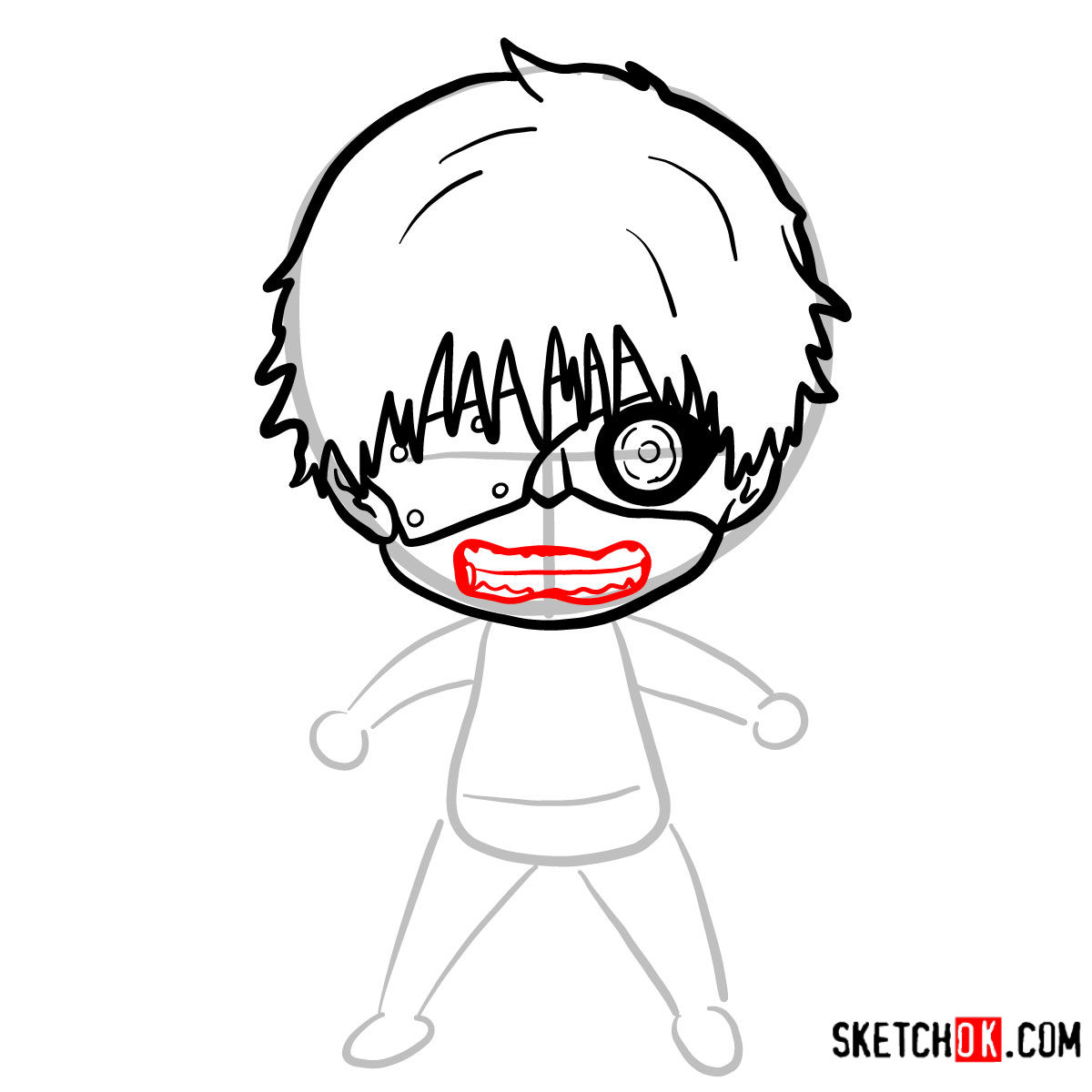 1200x1200 how to draw ken kaneki chibi tokyo ghoul