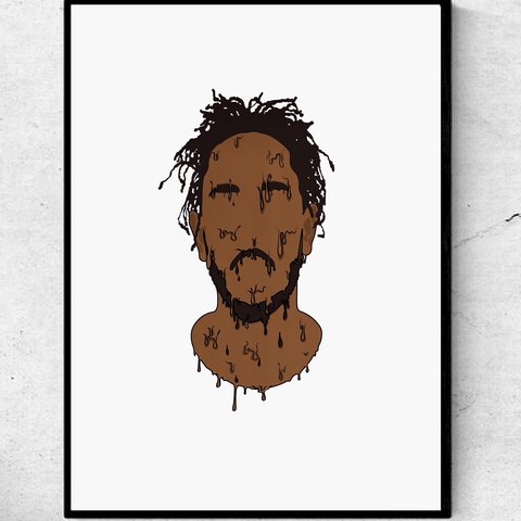 480x480 Kendrick Lamar 'drip' Print Posters Printed On Supreme A Is
