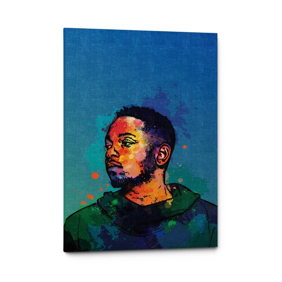 570x570 Kendrick Lamar Canvas Wall Art Print Kendrick Lamar Poster Etsy