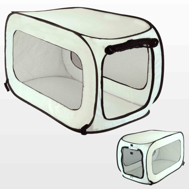 640x640 Dog Crate Kennel Portable Soft Collapsible Folding Pet Travel Big