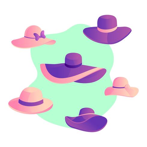 490x490 Kentucky Derby Hats Vector