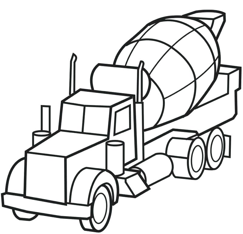 800x771 kenworth dump truck coloring pages