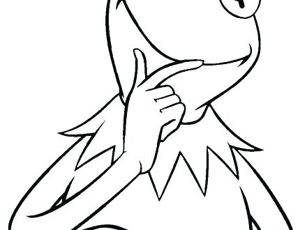 440x330 Kermit Coloring Pages The Frog