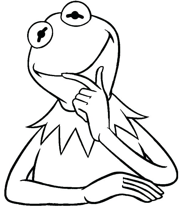 600x693 Kermit The Frog Coloring