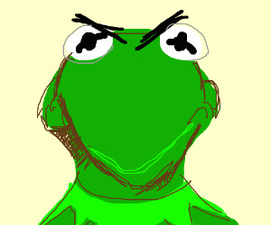 300x250 Cartoon Drawing Kermit Troller Us