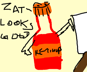 300x250 Ketchup Drawing