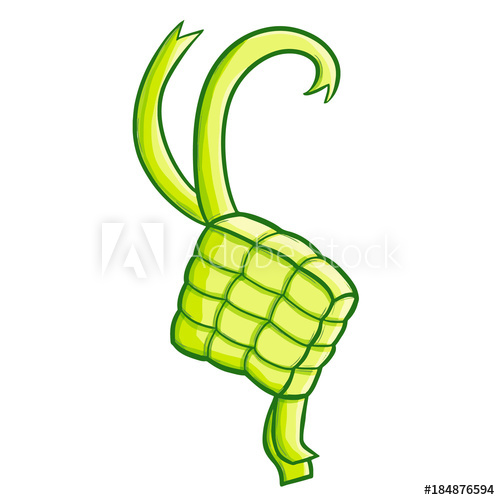 500x500 Funny And Yummy Hanging Ketupat For Eid Mubarak, Muslim's Holiday