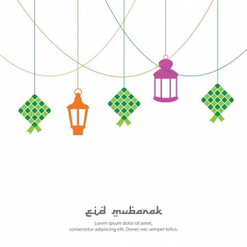 360x360 hand drawing ketupat indonesian food for eid mubarak greeting