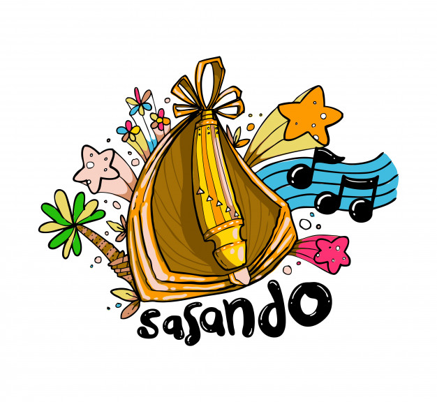 626x576 Sasando Hand Drawing Vector Premium Download