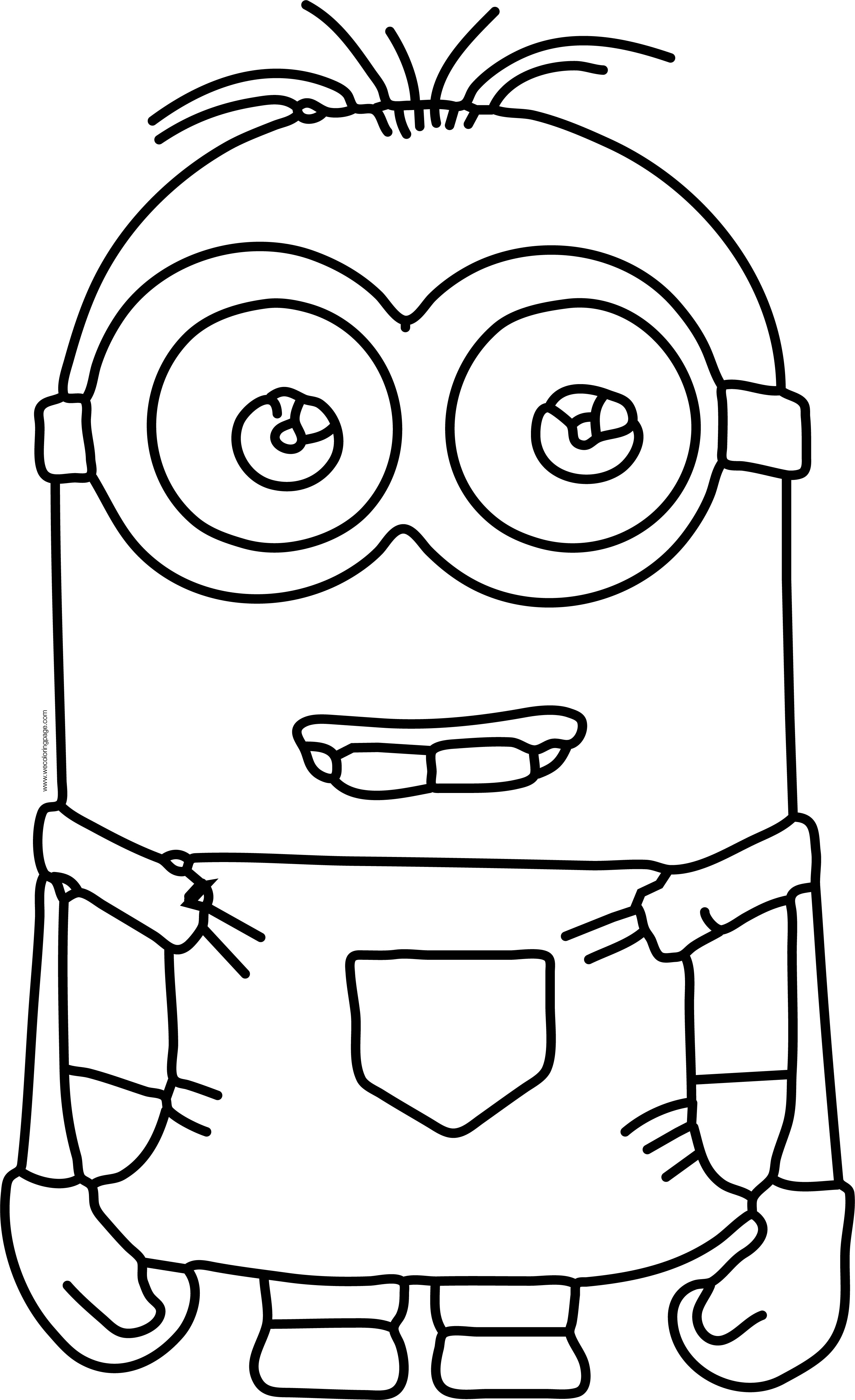 3008x4924 Happy Minion Kevin Sheets Printable Drawing