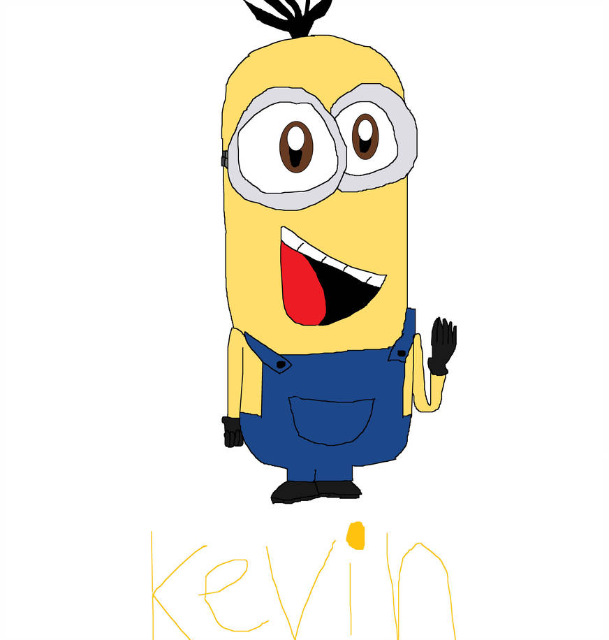 872x916 Kevin From Minions Drawing